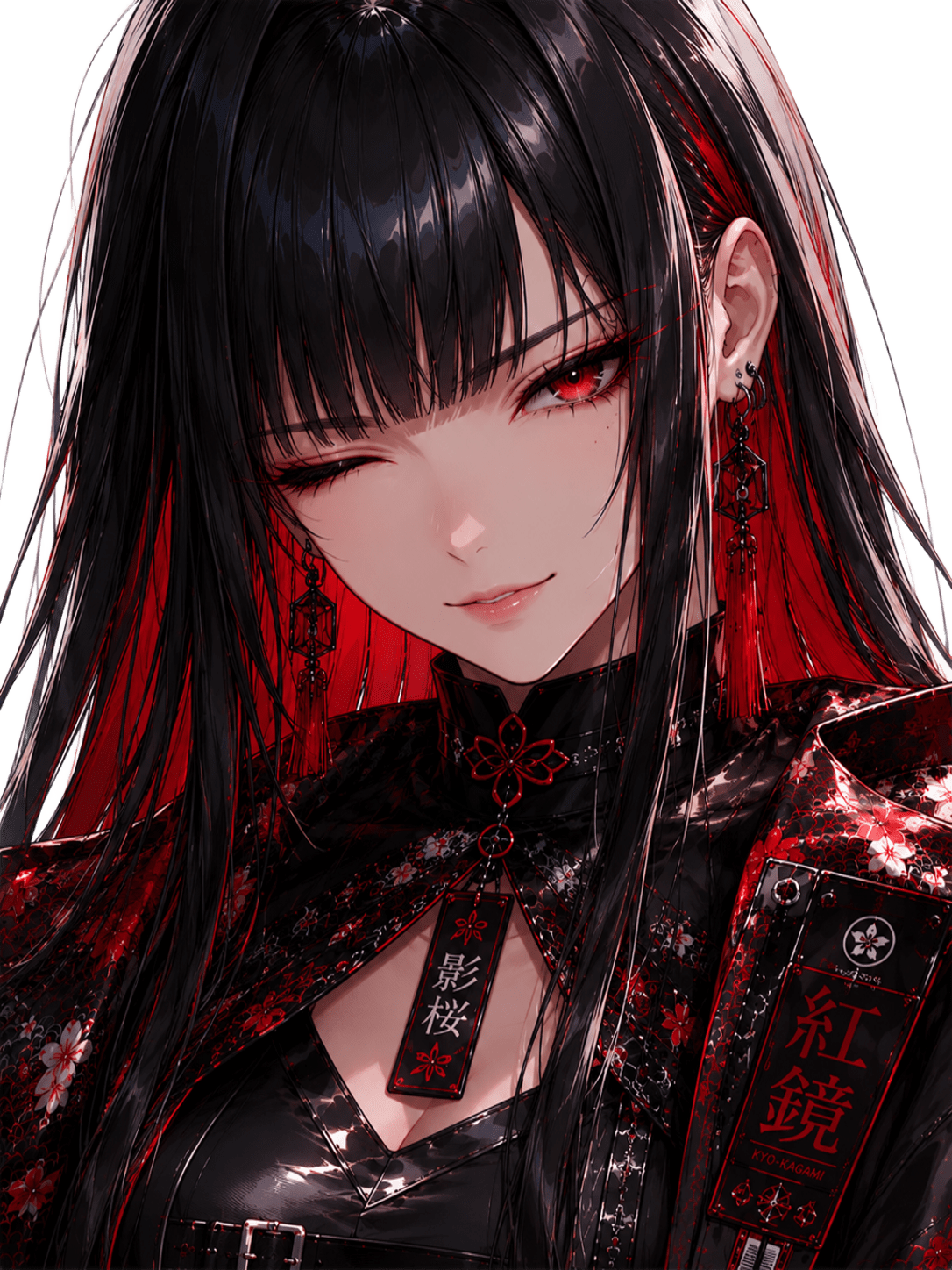 Izami winking